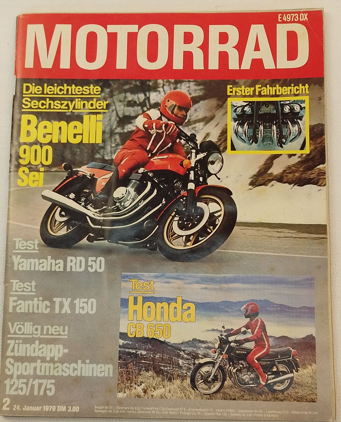 Zeitschriften & Magazine: MOTORRAD Zeitschrift, 24. Januar 1979 – Gebraucht aus Basadingen von Class-X_Parts