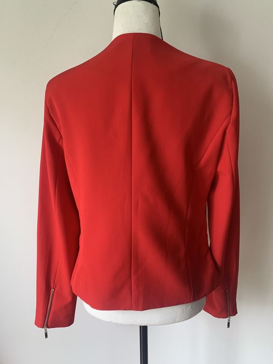 Giacche: OVI Blazer Jacke rot Gr. M, Kurzblazer offen elegant – Nuovo (secondo la descrizione) da Regensdorf venduto da secondchancefashion 2