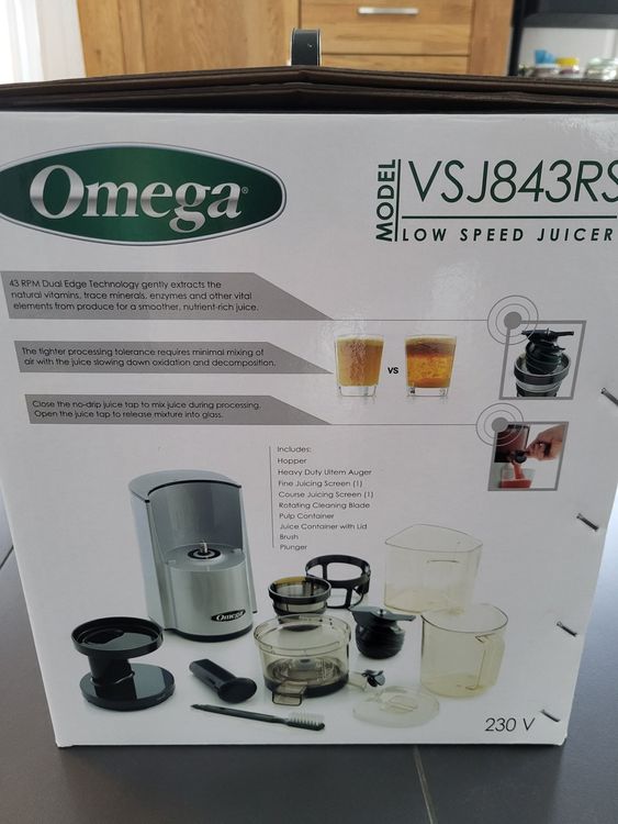 Omega Juicers VSJ843 komplett in Originalverpackung Kaufen auf Ricardo