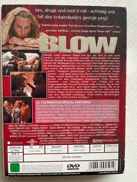 Alle DVDs: DVD BLOW - Johnny Depp, Penelope Cruz – Gebraucht aus La Conversion von angel-gini 1
