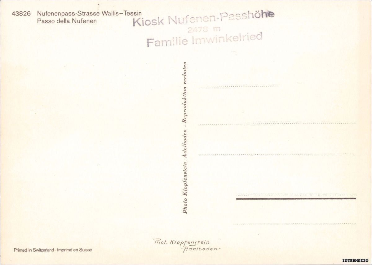 Cartoline postali: Postauto // Nufenen Autobus Bus alt – Usato da Basel venduto da intermezzo12 1