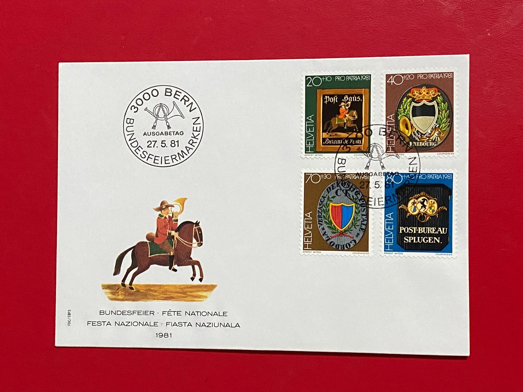 Tutti i francobolli: FDC - Fête Nationale Suisse – Usato da Petit-Lancy venduto da Solcarm 4