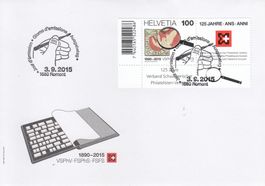 2015 1560 125 Jahre Schweiz. Philatelisten 1680 Romont FDC