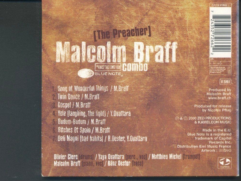 CD: The Preacher - Malcolm Braff – Usato da Delémont venduto da MaxPlan 1
