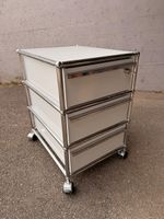 USM Haller Rollcontainer Weiss inkl. Schlüssel & Inlays