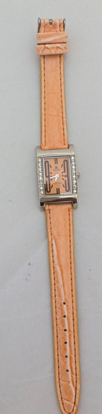 Orologi: Damenuhr mit Steinen in orange – Nuovo (secondo la descrizione) da Ettingen venduto da Kartenplanet 1