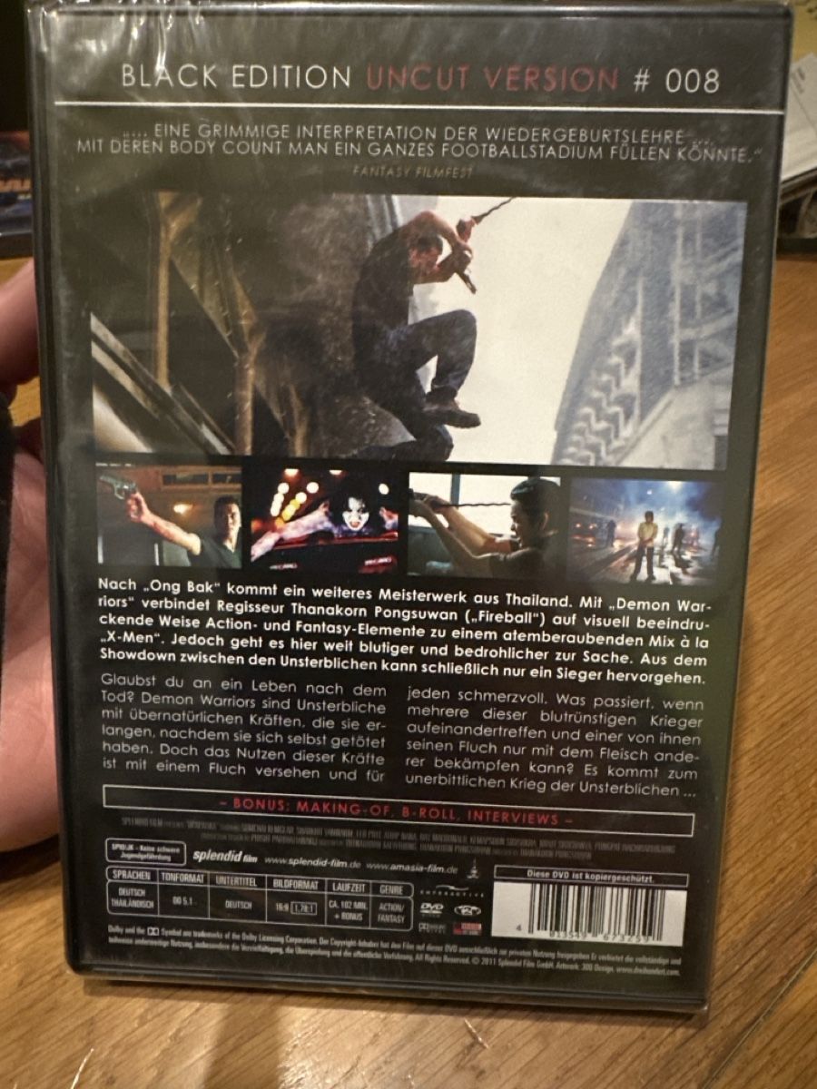 Alle DVDs: Demon Warriors, Black Edition, Uncut, DVD neu – Neu und originalverpackt aus Benken ZH von Audi-erich 1