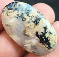 Cabochon L-4662 – Tiger-Dendriten Achat 40x23x7mm 56 Karat