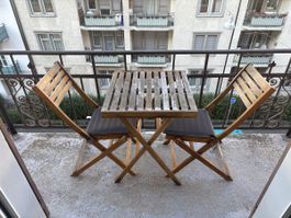 Small folding table and chairs