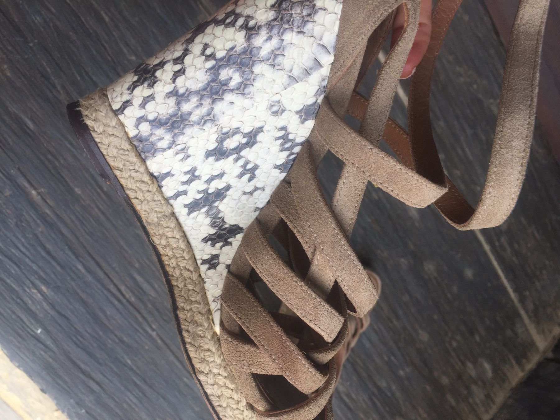 Scarpe da donna: Barbara Bui Python sandals / wedges (39) – Usato da Zug venduto da Nat.yushkevich 5