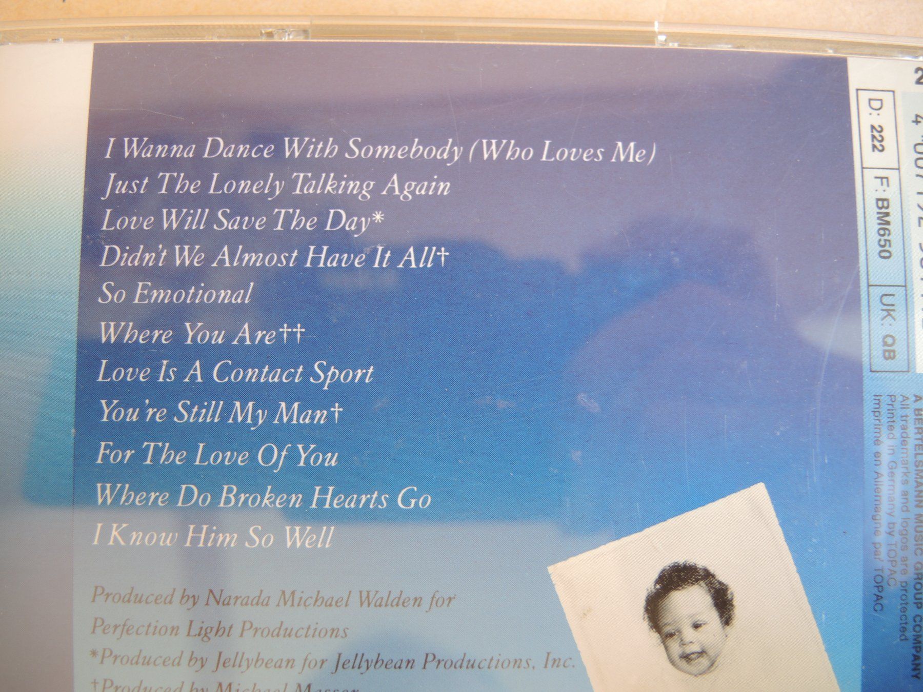 CD: Whitney Houston - Whitney - CD - 1987 – Usato da Rorschach venduto da maeck8 4