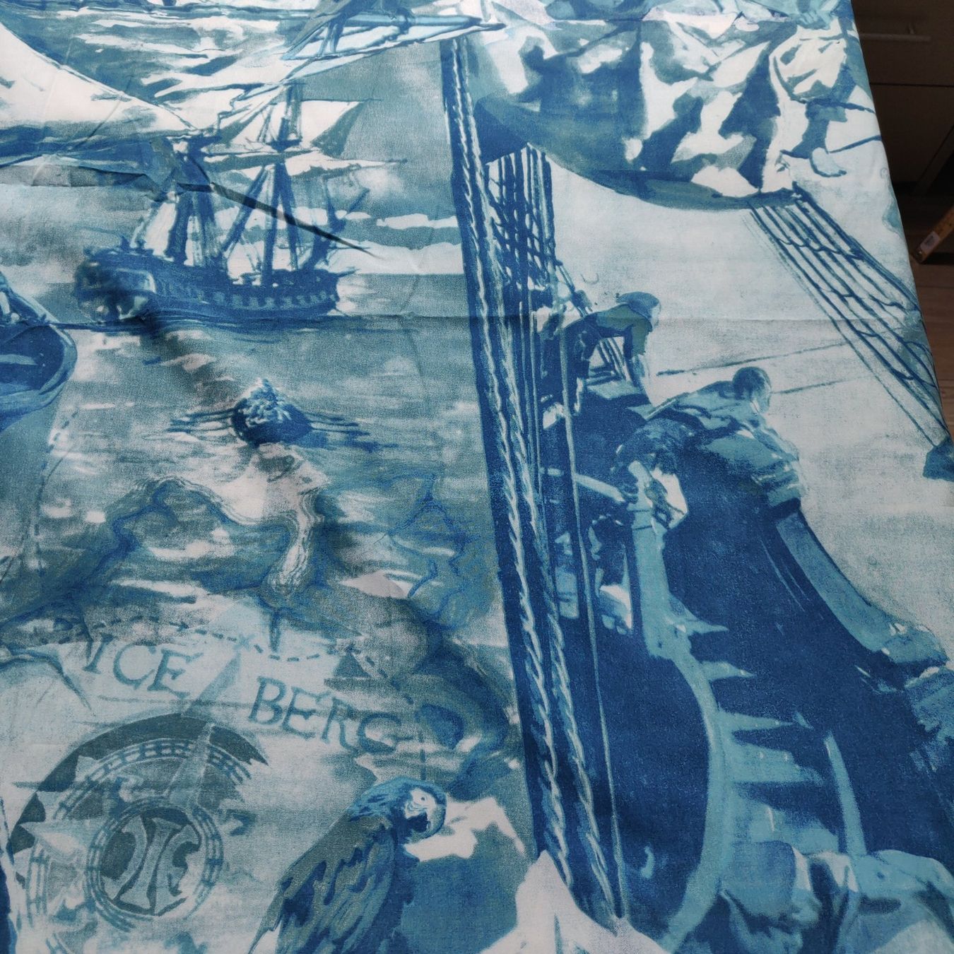 Tessuti: Designer Baumwolle Panel ICEBERG 1.5x1x50 Sailing blu – Nuovo (secondo la descrizione) da Lufingen venduto da Voyager7 5