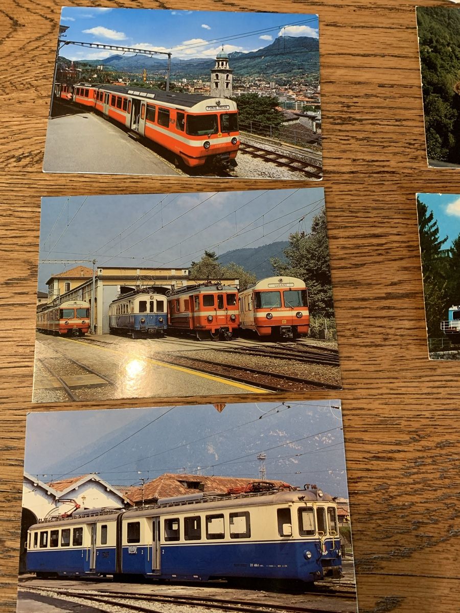 Modellini di ferrovie: Ansichtskarten Tessiner Bahnen – Usato da Winden venduto da EmilNeu 9