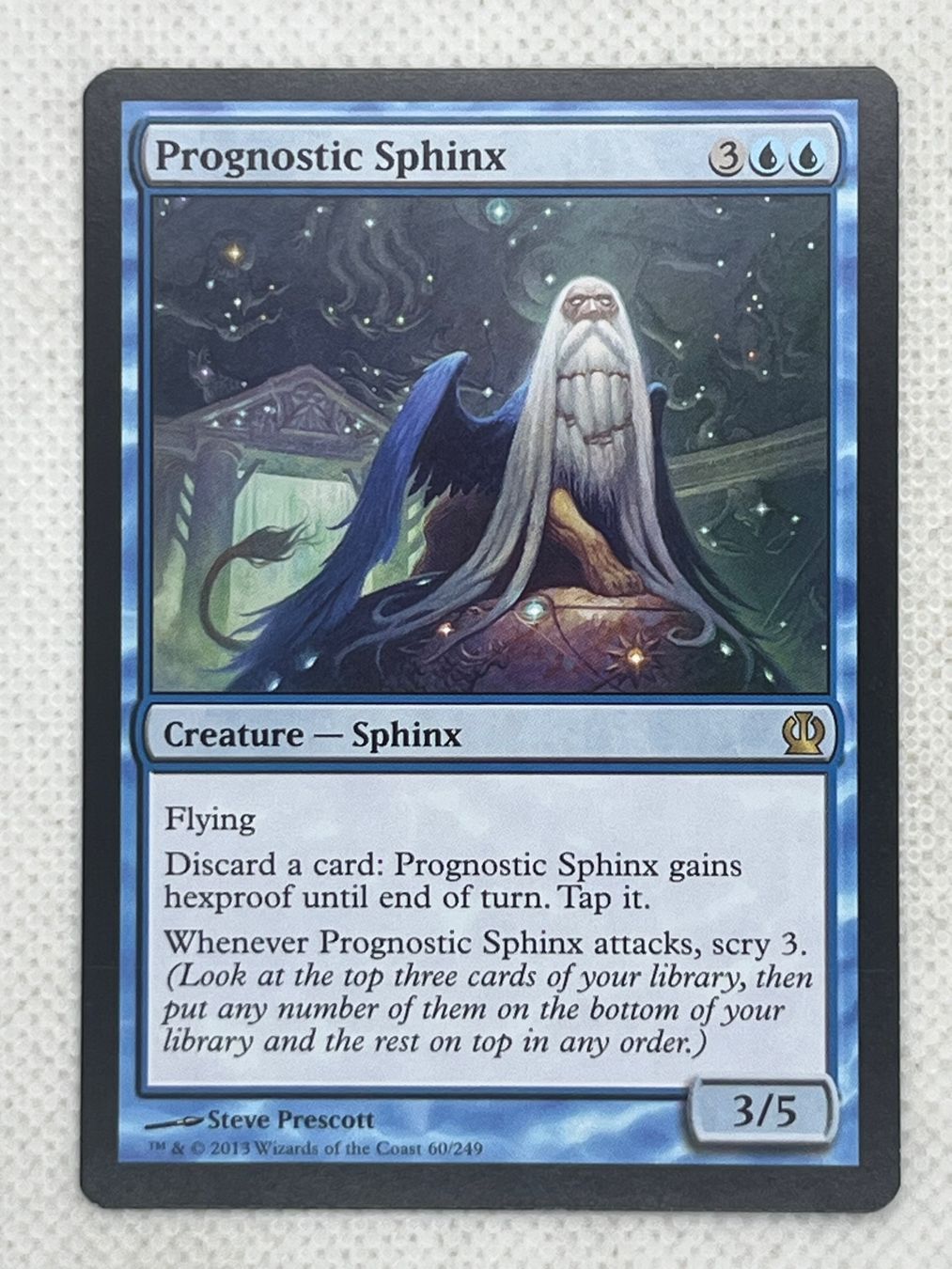 Magic The Gathering Sammelbilder & Trading cards: MTG Prognostic Sphinx THS 060 Englisch Rare – Gebraucht aus Hinterkappelen von Kim1992