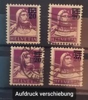 4092) 150, Aufbrauchsausgabe Abart verschobener Aufdruck