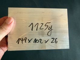 Aluminium-Block 148 x 102 x 26 mm, 1125 g