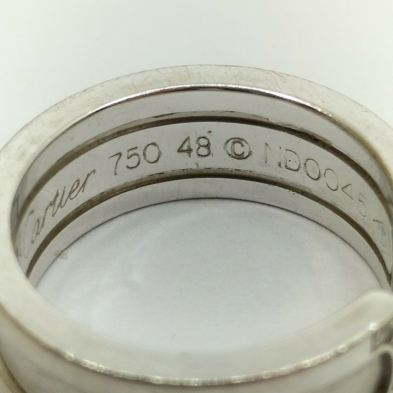 Cartier Anelli: CARTIER DOUBLE C RING 18K GOLD DIAMANTEN – Usato da Bottighofen venduto da menschenfamilie 2