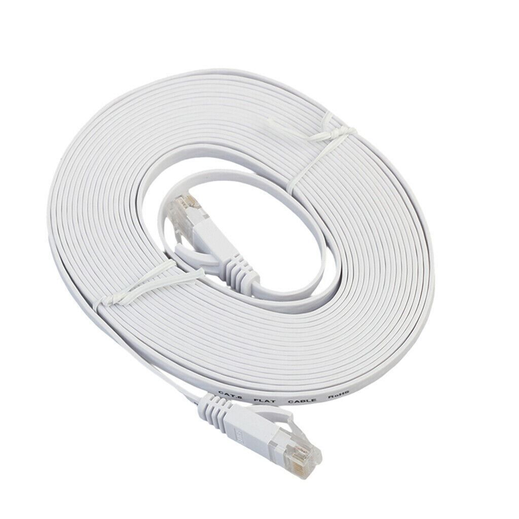 Cavi: 2m LAN Netzwerk Patch Kabel Flach Dünn CAT6e CAT6 – Nuovo (secondo la descrizione) da Buchs SG venduto da myeasyshop