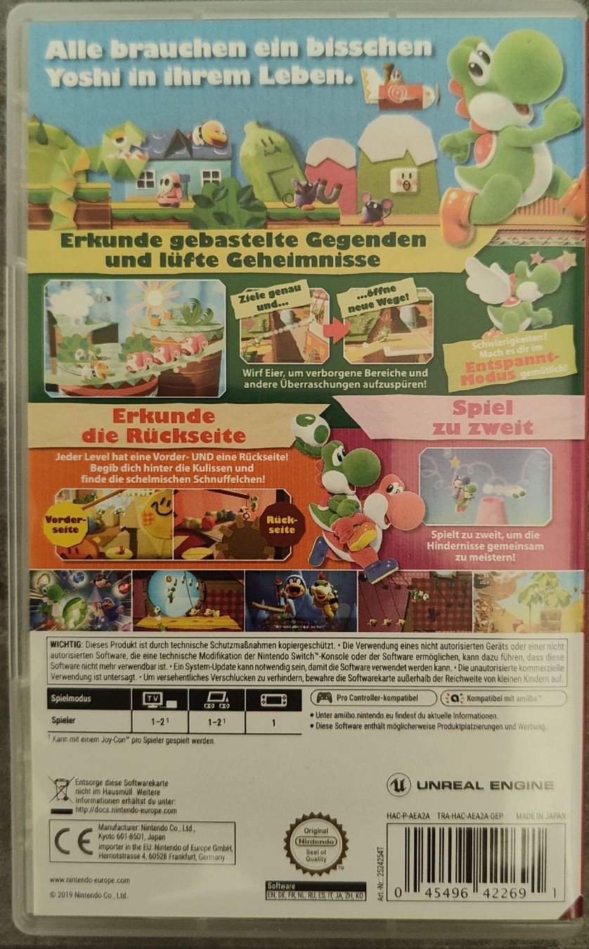 Nintendo Giochi: Nintendo Switch Spiel Yoshi's Crafted World – Usato da Trachslau venduto da fusake.ch 1