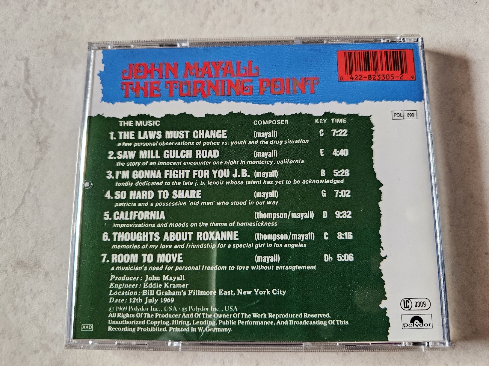 CD: John Mayall  -  The Turning Point – Usato da Schneisingen venduto da backstore24 1