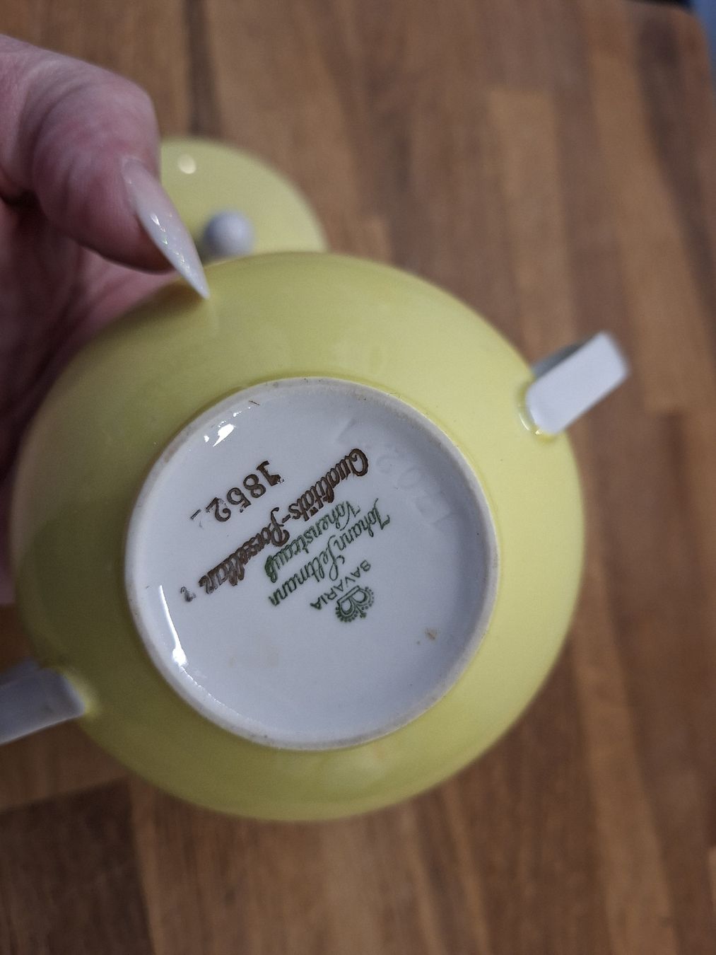 Zuccheriere: Antike Zuckerdose Seltmann gelb – Usato da Meinisberg venduto da Destiny1972