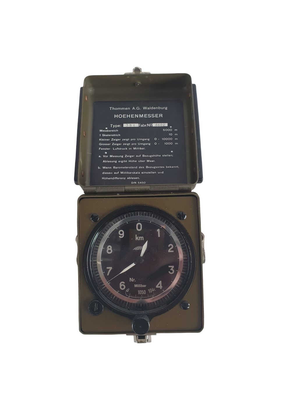 Revue Thommen Messen: THOMEN A.G. WALDENBURG Altimeter – Gebraucht aus Wangen b. Olten von Restwert_Wangen 1