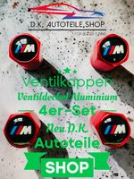 BMW M Ventilkappen Ventildeckel 4er-Set Aluminium in Rot Neu