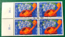 4 er Block Nr. 648 mit ETStempel Bern   