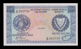 Cyprus 250 Mils 01.06.1982 ungefalten