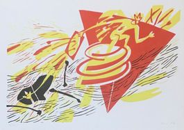 Jörg Mollet ist ein Schweizer Künstler LITHOGRAPHIE SIGNIERT