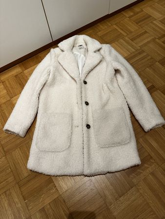 Kuscheliger Teddymantel,  Kaffe Gr. 36 creme neu