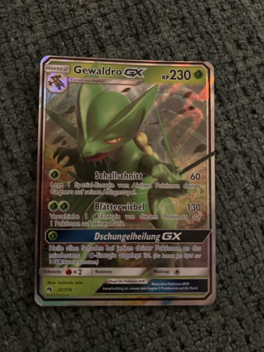 Pokémon Sammelbilder & Trading cards: Pokemon Gewaldro Gx aus Sammlung Lost Thunder 2018 – Gebraucht aus Arbon von ids
