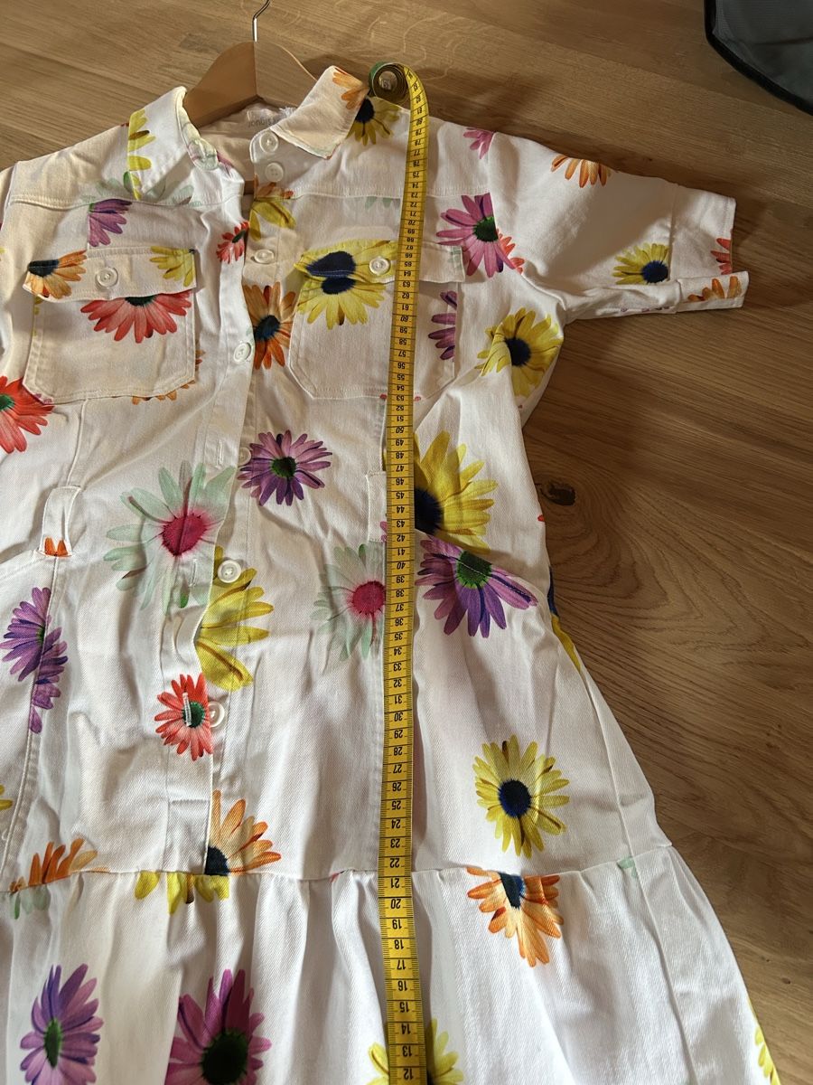 Desigual Vestiti: Robe Desigual imprimé fleurs blanc taille L courte – Usato da Miège venduto da Melaso 6