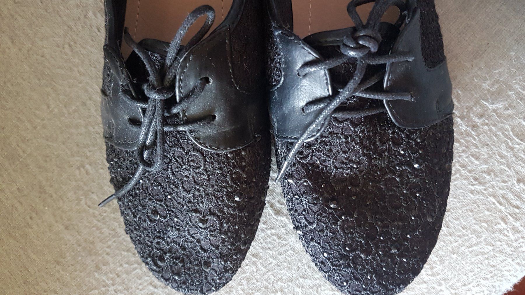 Damenschuhe: Schwarze Ballerinas mit Glitzereffekt – Neu (gemäss Beschreibung) aus Oberengstringen von Sheera7 3