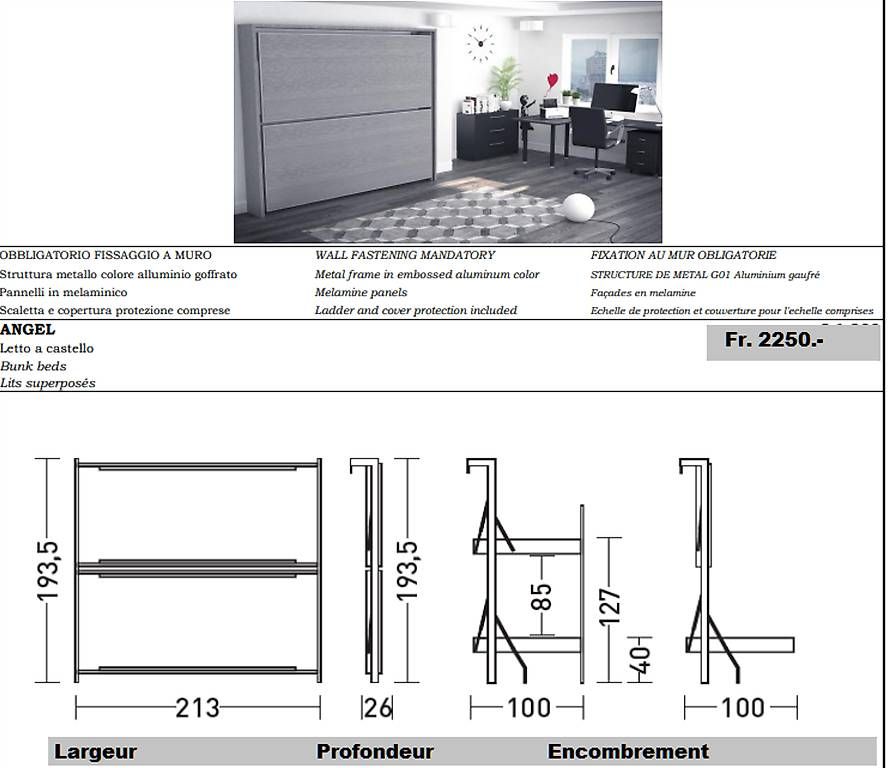 Tische: Mobilier gain de place. Table escamotable, lits, canapé.etc. – Neu und originalverpackt aus Lausanne von casa56 1