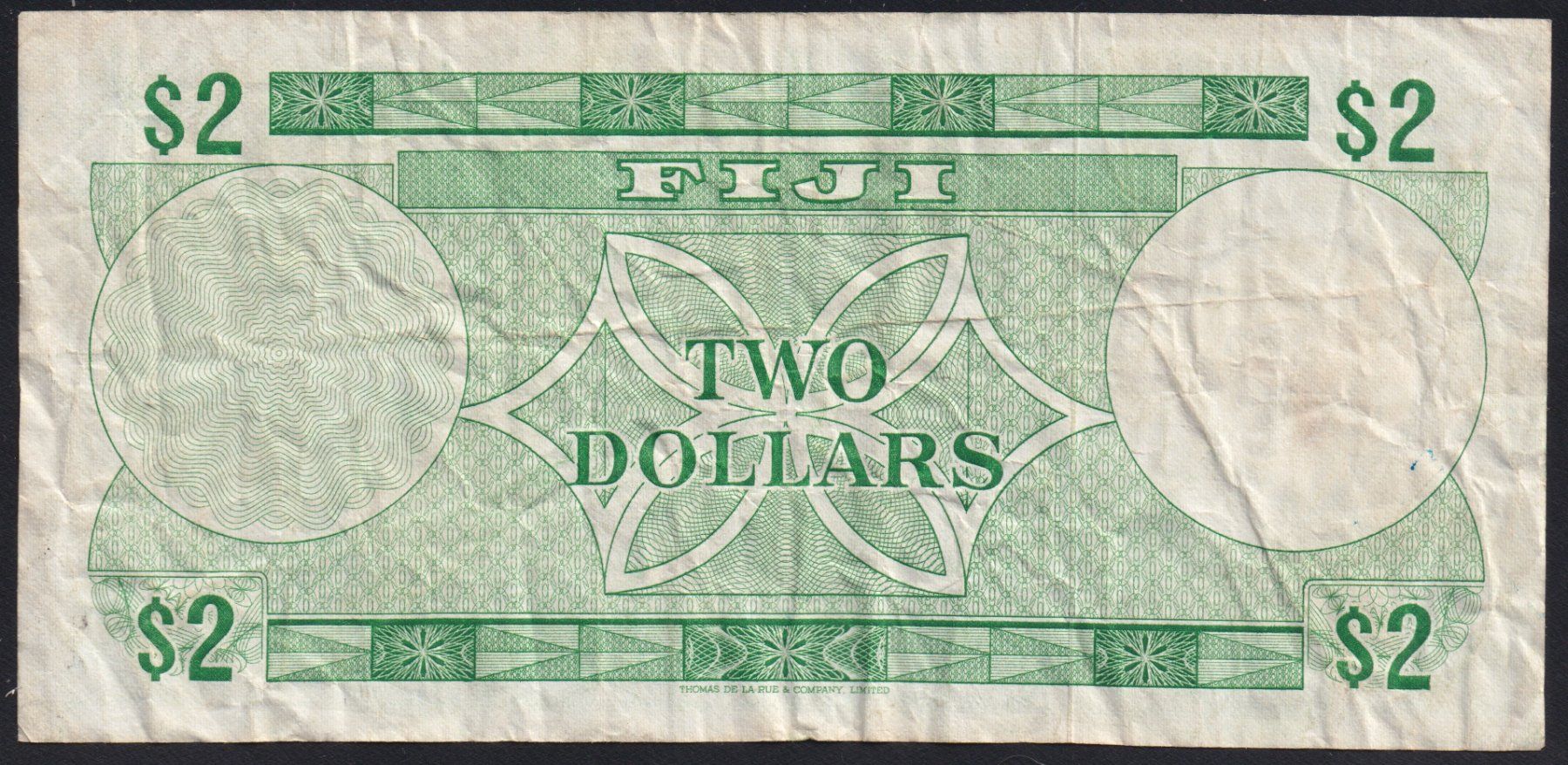 Banconote: Fiji 2 Dollars 1974 – Usato da Brugg AG venduto da banknoten_muesli 1