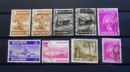 Briefmarken-Set Bangladesh diverse Motive 9 Stk.