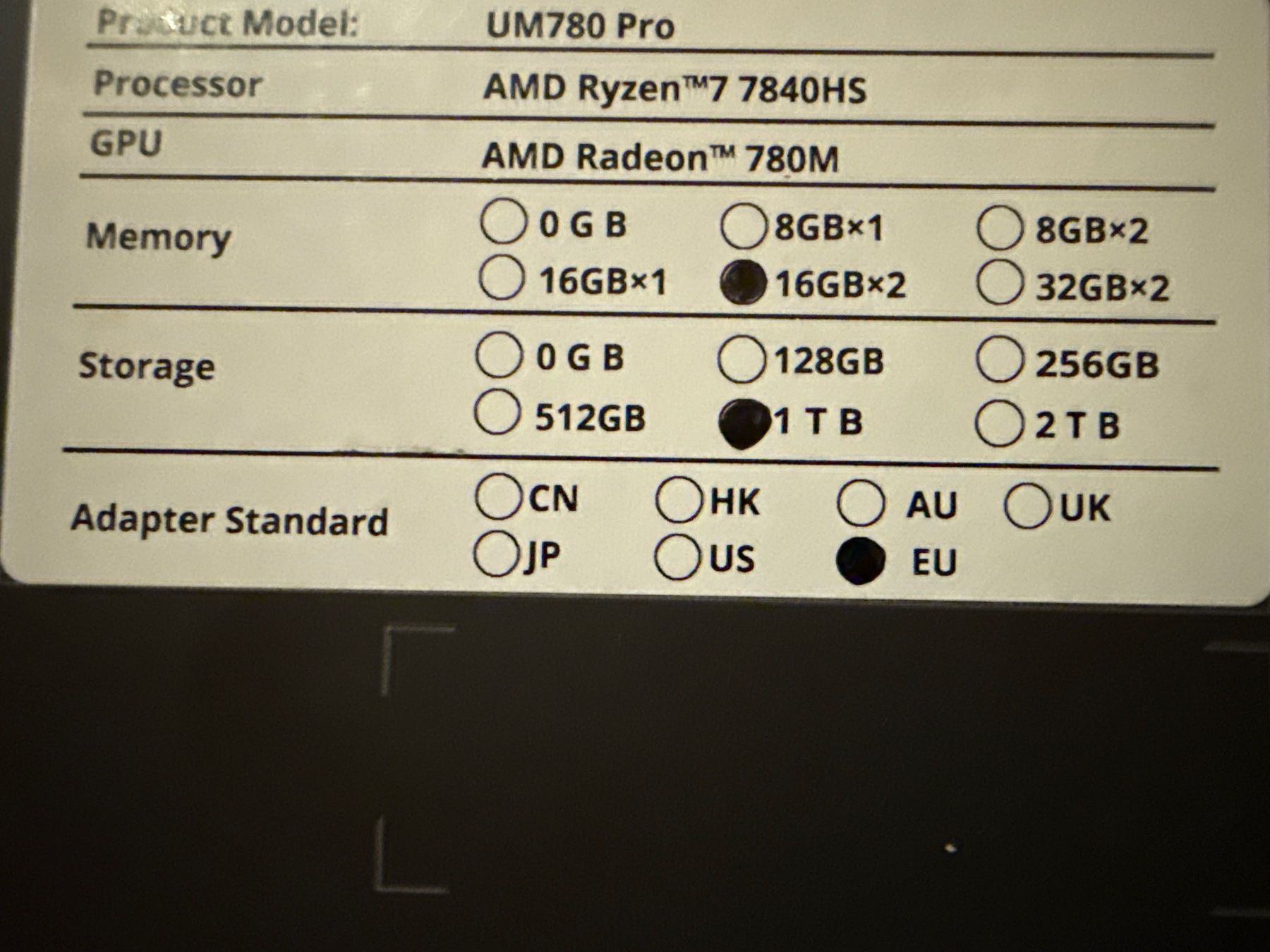 Amd PCs: Micro PC Ryzen 7 32Go DDR5 – Gebraucht aus Randogne von azk_dh7t 3