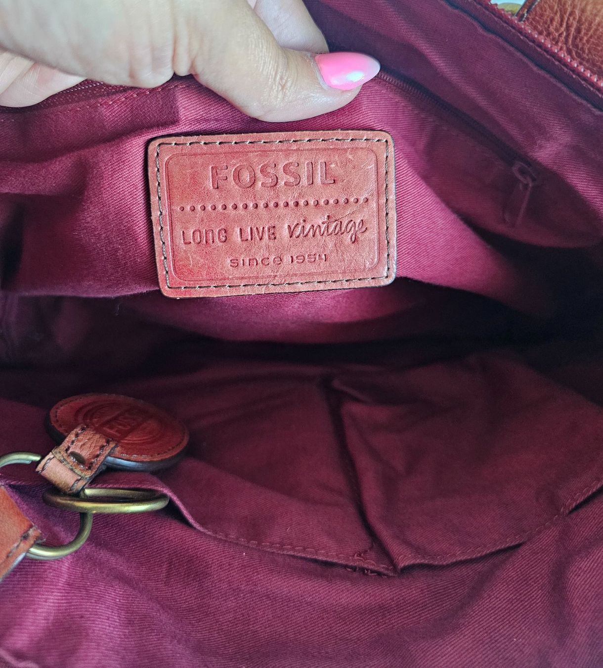 Fossil Borse da donna: *FOSSIL * Damen Handtasche oder Umhängetasche Leder – Usato da Bronschhofen venduto da Xena37 5