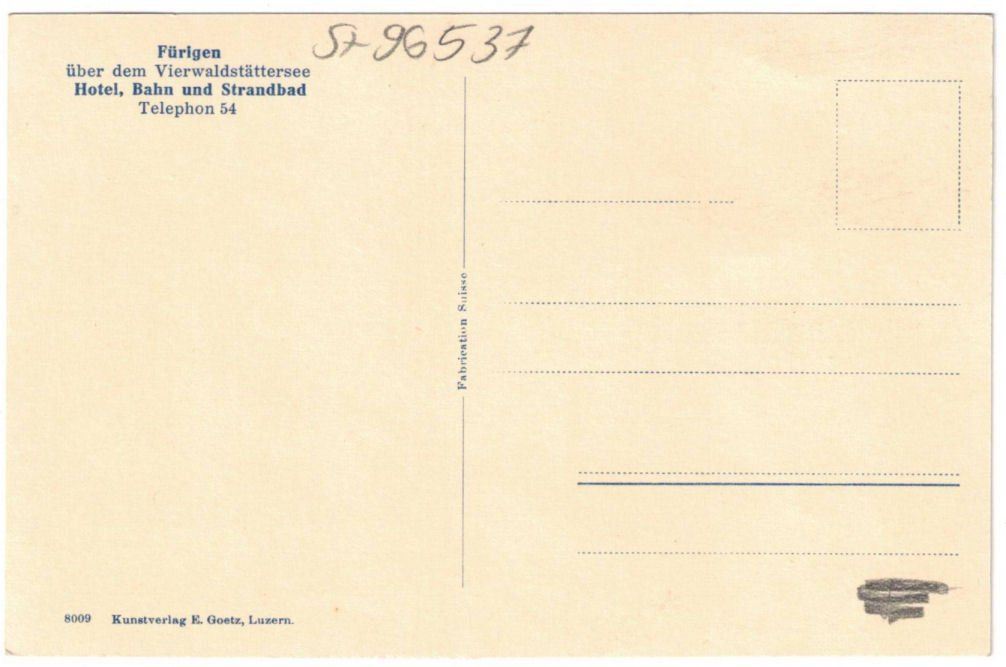 Cartoline postali: Fürigen - Standseilbahn – Usato da Binningen venduto da Mountainrider 1
