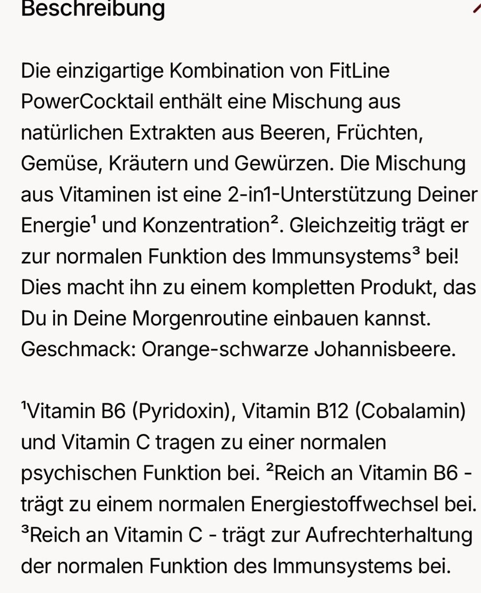 Fitline Lebensmittel & Spezialitäten: FitLine PowerCocktail neu – Neu und originalverpackt aus Steinmaur von car_p65q 1