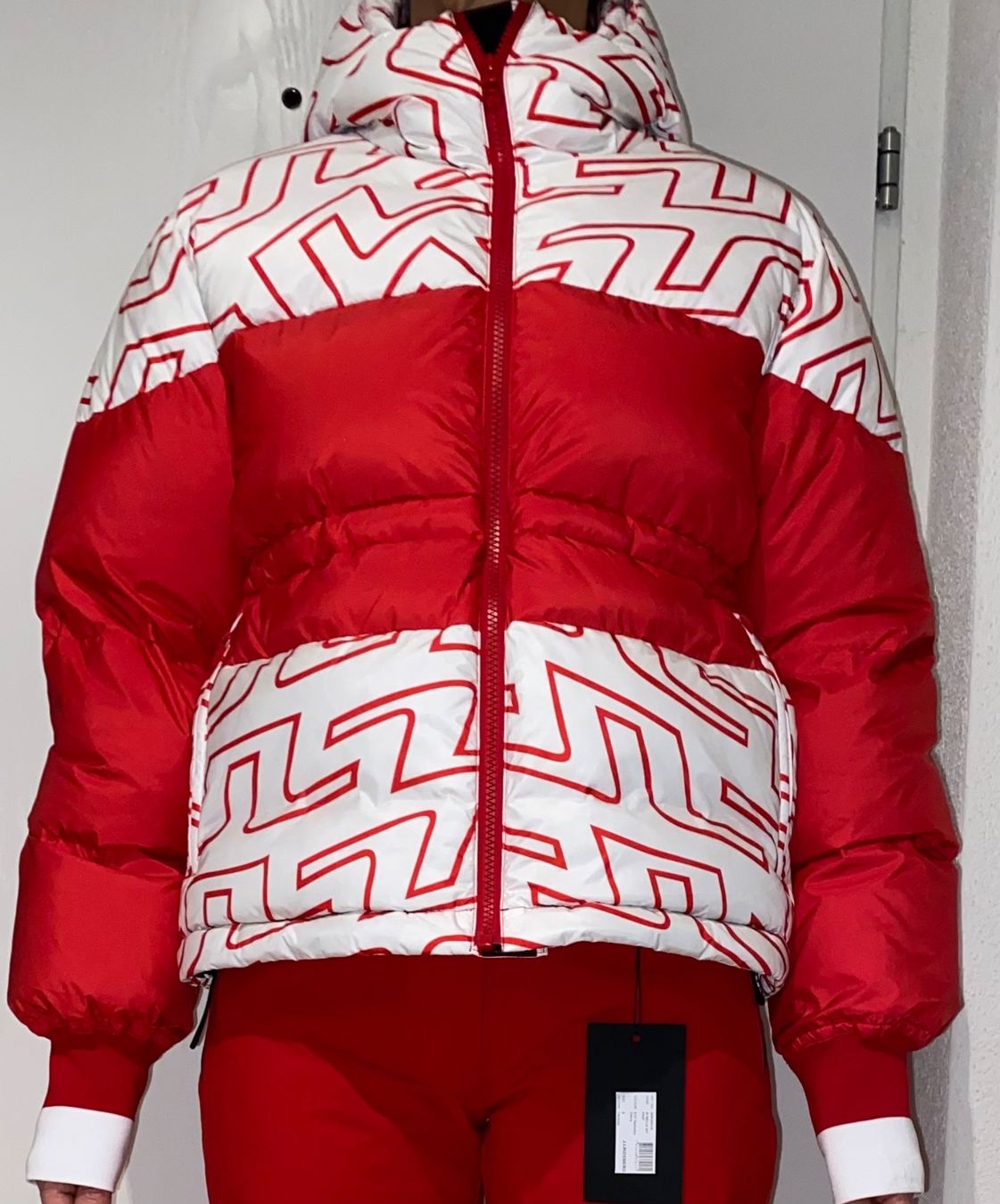 Lindeberg Giacche: J.Lindeberg Winterjacke rot/weiss – Nuovo e nell'imballaggio originale da Altendorf venduto da Jeshy15