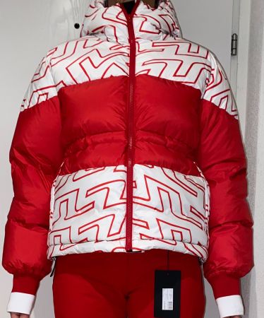 J.Lindeberg Winterjacke rot/weiss