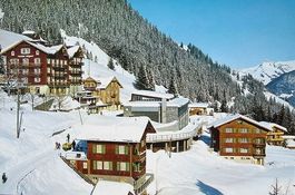 MÜRREN Neuer Bahnhof und Hotel Eiger