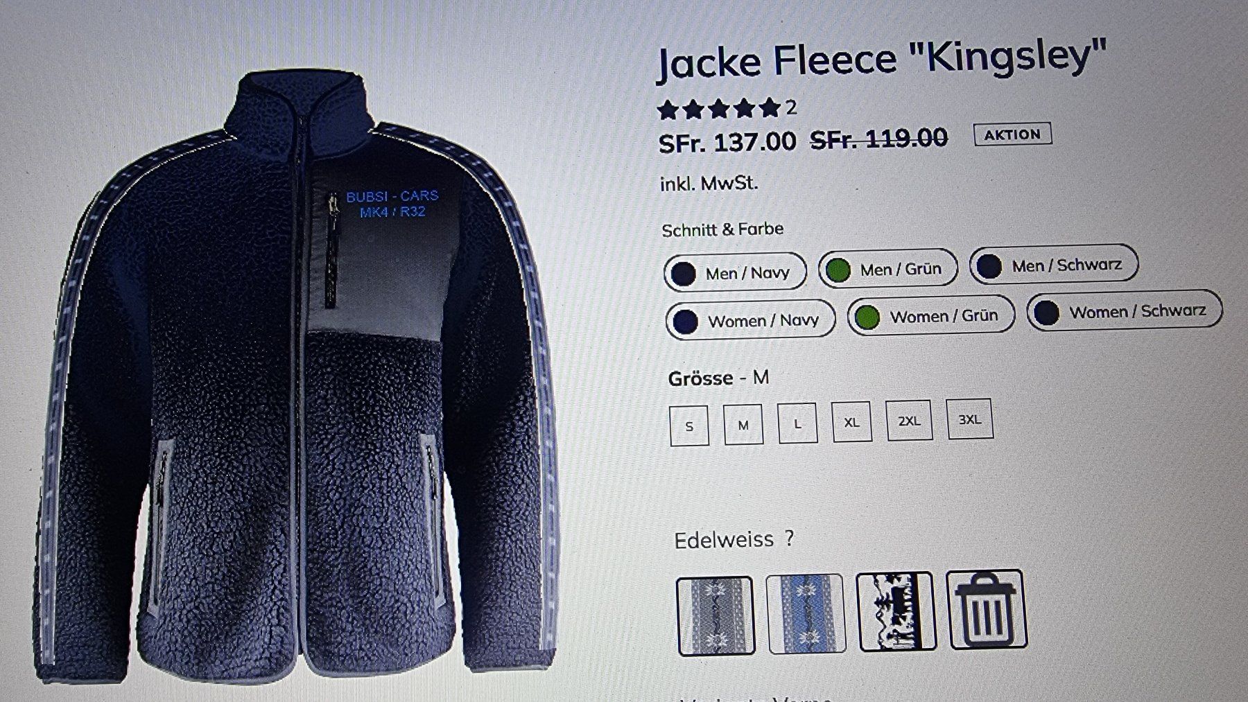 Giacche: Fleece-Jacke R32 – Nuovo (secondo la descrizione) da Beinwil am See venduto da BUBSI-CARS64 4