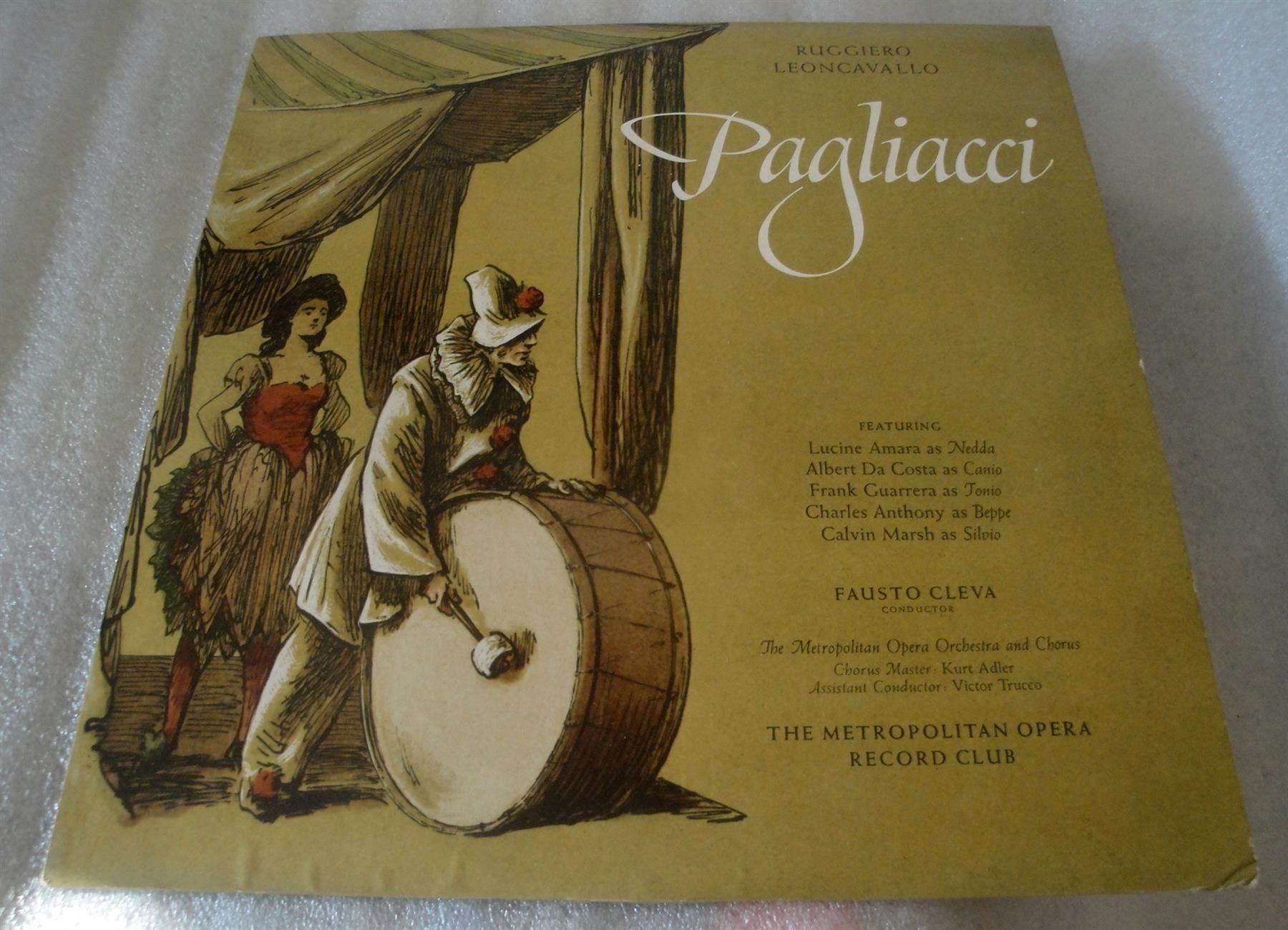 Giochi: Ruggiero Leoncavallo Pagliacci Cleva LP – Usato da Genève venduto da Cockattoo