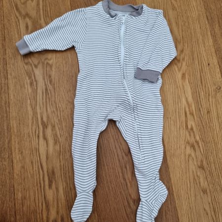 Baby Strampler gestreift Grösse 62/68 naturaline