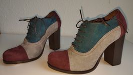 Exquisite Italian Vintage Lea Foscati Suede Ankle Boots 35