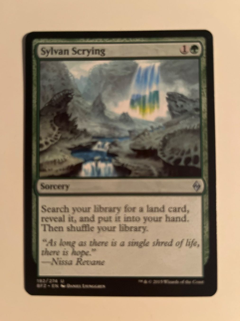 Magic The Gathering Carte collezionabili: 1 x Sylvan Scrying - Magic: The Gathering - MtG – Usato da Kriens venduto da Shadi1980