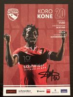 Signierte Autogrammkarte Koro Kone FC Thun, Selten!
